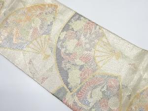 佐賀錦 孔雀・鴛鴦・花模様織り出し 袋帯